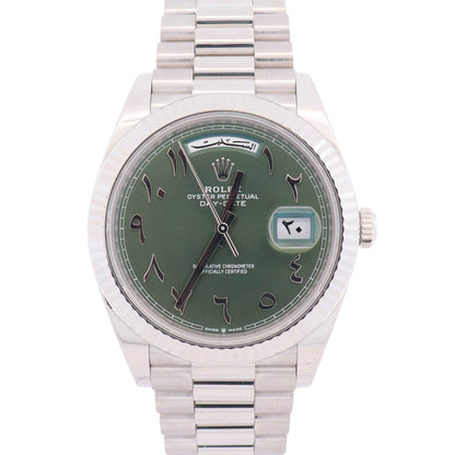 Rolex Day-Date 40mm Green Dial Watch Ref# 228236