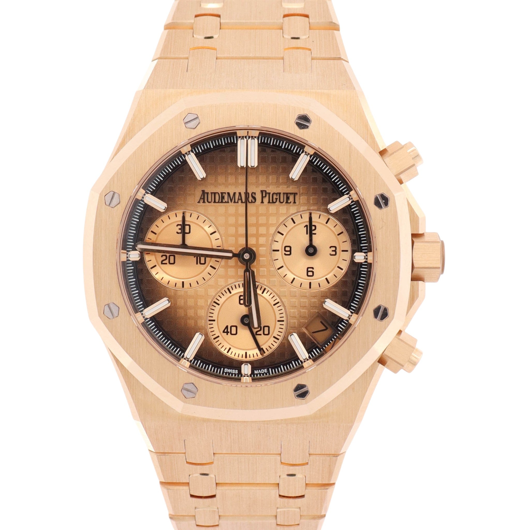 Audemars Piguet Royal Oak 41mm Yellow Gold Ombre Dial Watch Ref# 26240BA.OO.1320BA.02