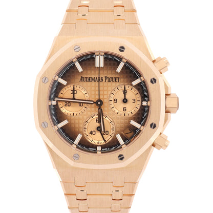 Audemars Piguet Royal Oak 41mm Yellow Gold Ombre Dial Watch Ref# 26240BA.OO.1320BA.02