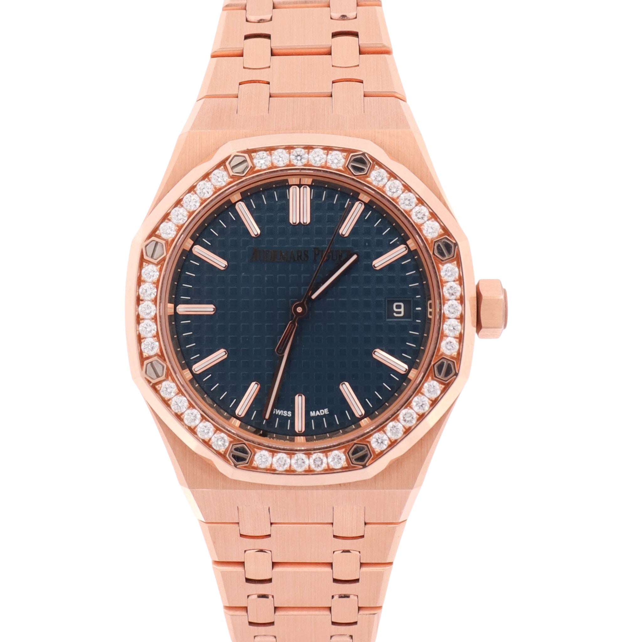 Audemars Piguet Royal Oak 37mm Blue Dial Watch Ref# 15551OR.ZZ.1356OR.02
