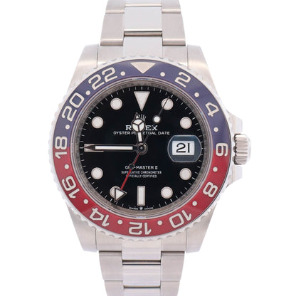 Rolex GMT Master II 40mm Black Dial Watch Ref# 126710BLRO