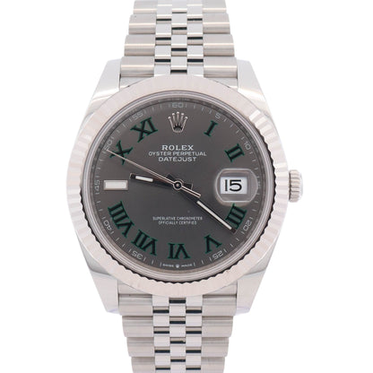 Rolex Datejust 41mm Wimbledon Dial Watch Ref# 126334