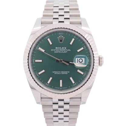 Rolex Datejust 41mm Green Dial Watch Ref# 126334