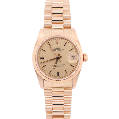 Rolex Datejust 31mm Champagne Dial Watch Ref# 68278