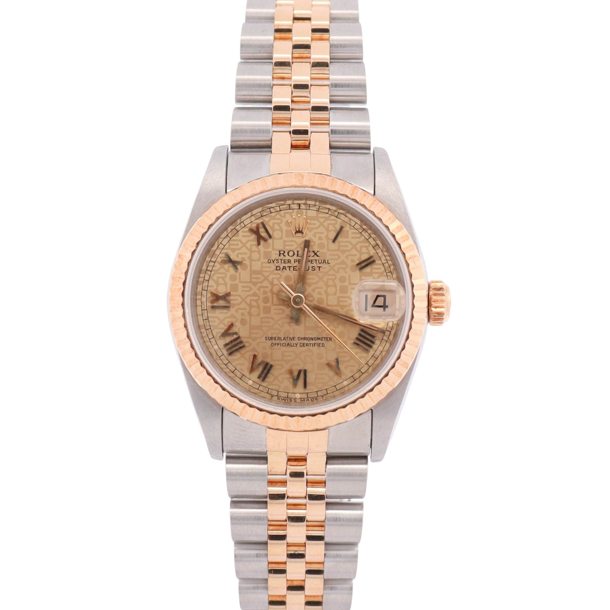 Rolex Datejust 31mm Champagne Dial Watch Ref# 68273