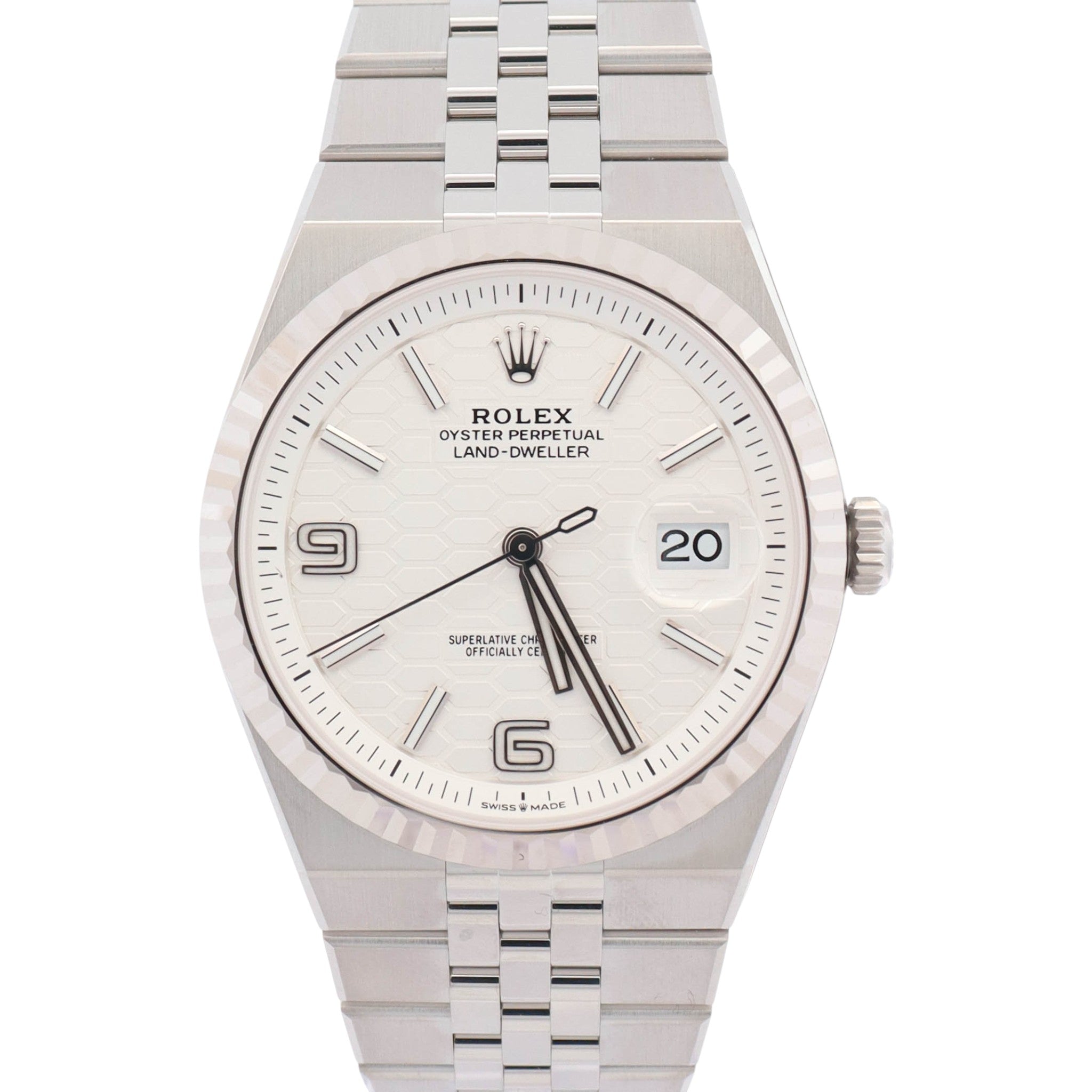 Rolex Land-Dweller 40mm White Dial Watch Ref# 127334