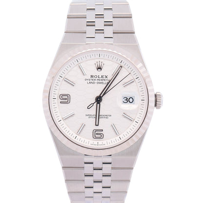 Rolex Land-Dweller 40mm White Dial Watch Ref# 127334