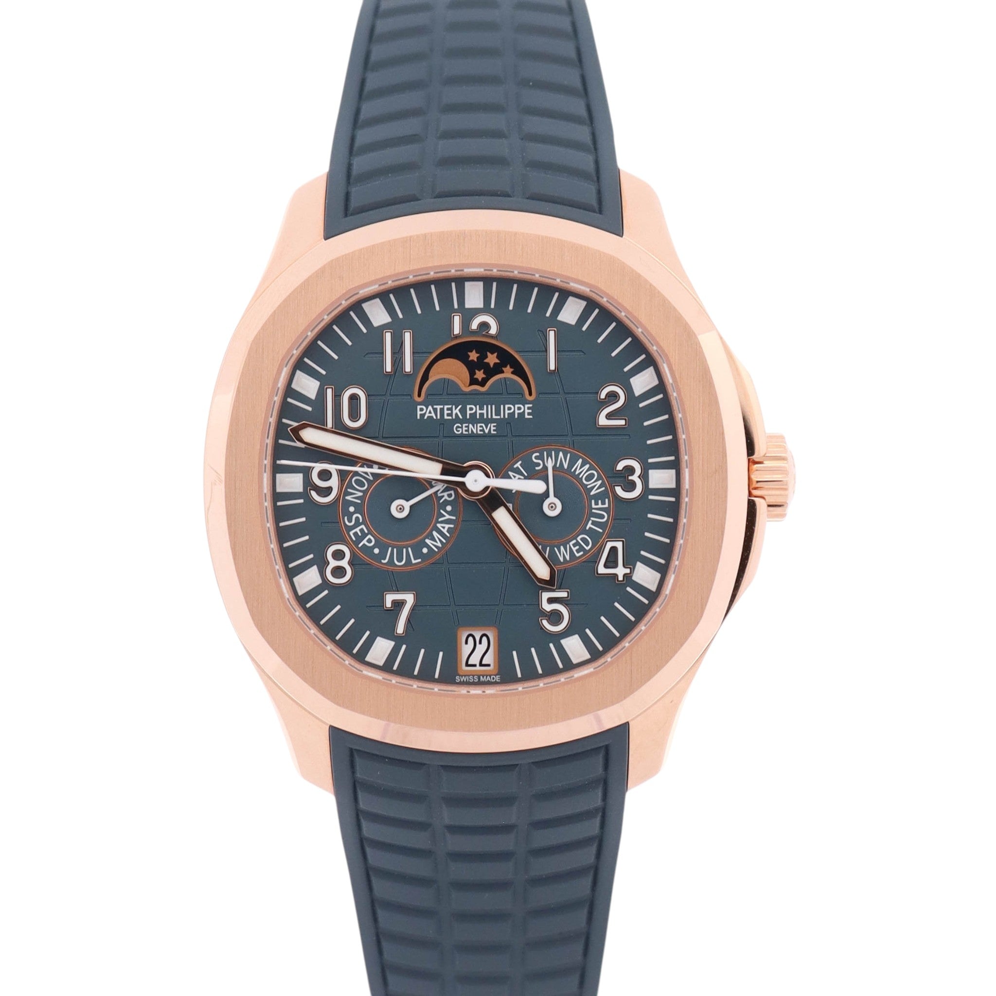 Patek Philippe Aquanaut 39mm Blue Dial Watch Ref# 5261R-001