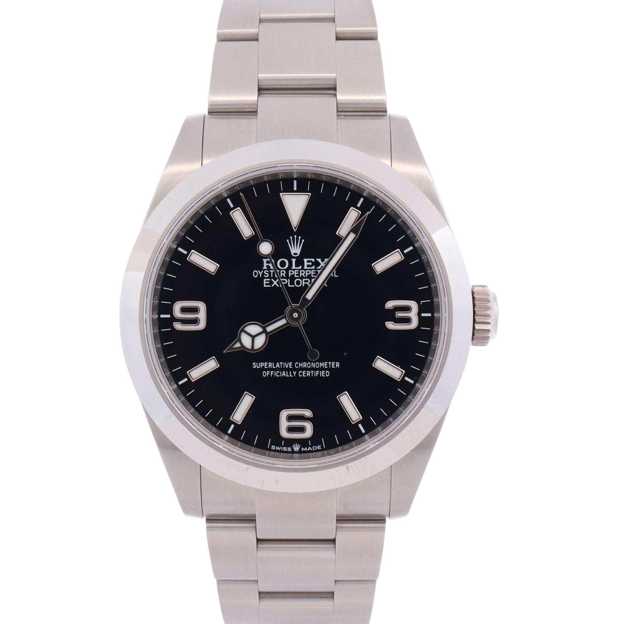 Rolex Explorer 40mm Black Dial Watch Ref# 224270