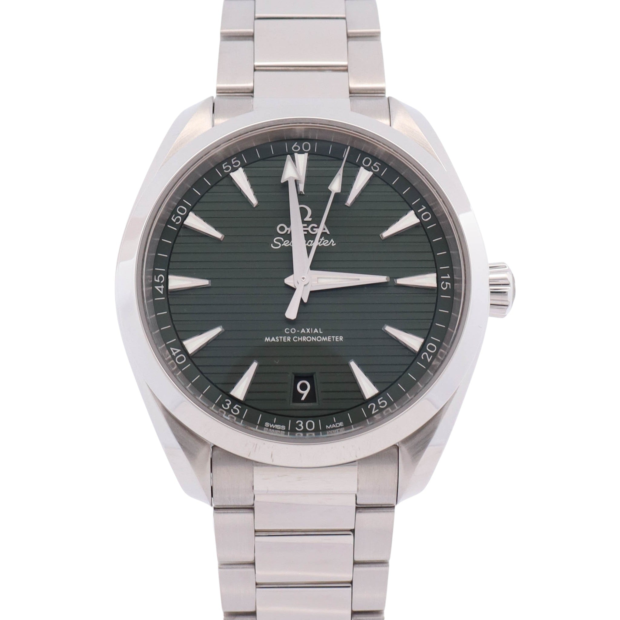 Omega Seamaster 41mm Green Dial Watch Ref# 220.10.41.21.10.001