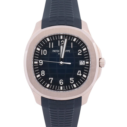 Patek Philippe Aquanaut 42mm Blue Dial Watch Ref# 5168G-001