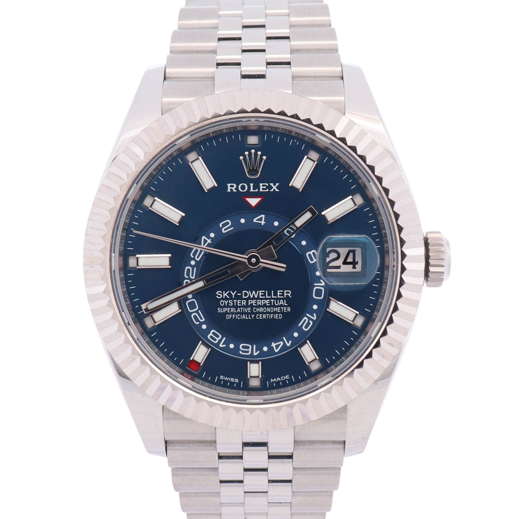Rolex Sky-Dweller 42mm Blue Dial Watch Ref# 326934