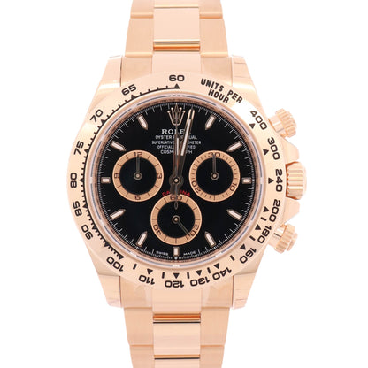 Rolex Daytona 40mm Black Dial Watch Ref# 126508