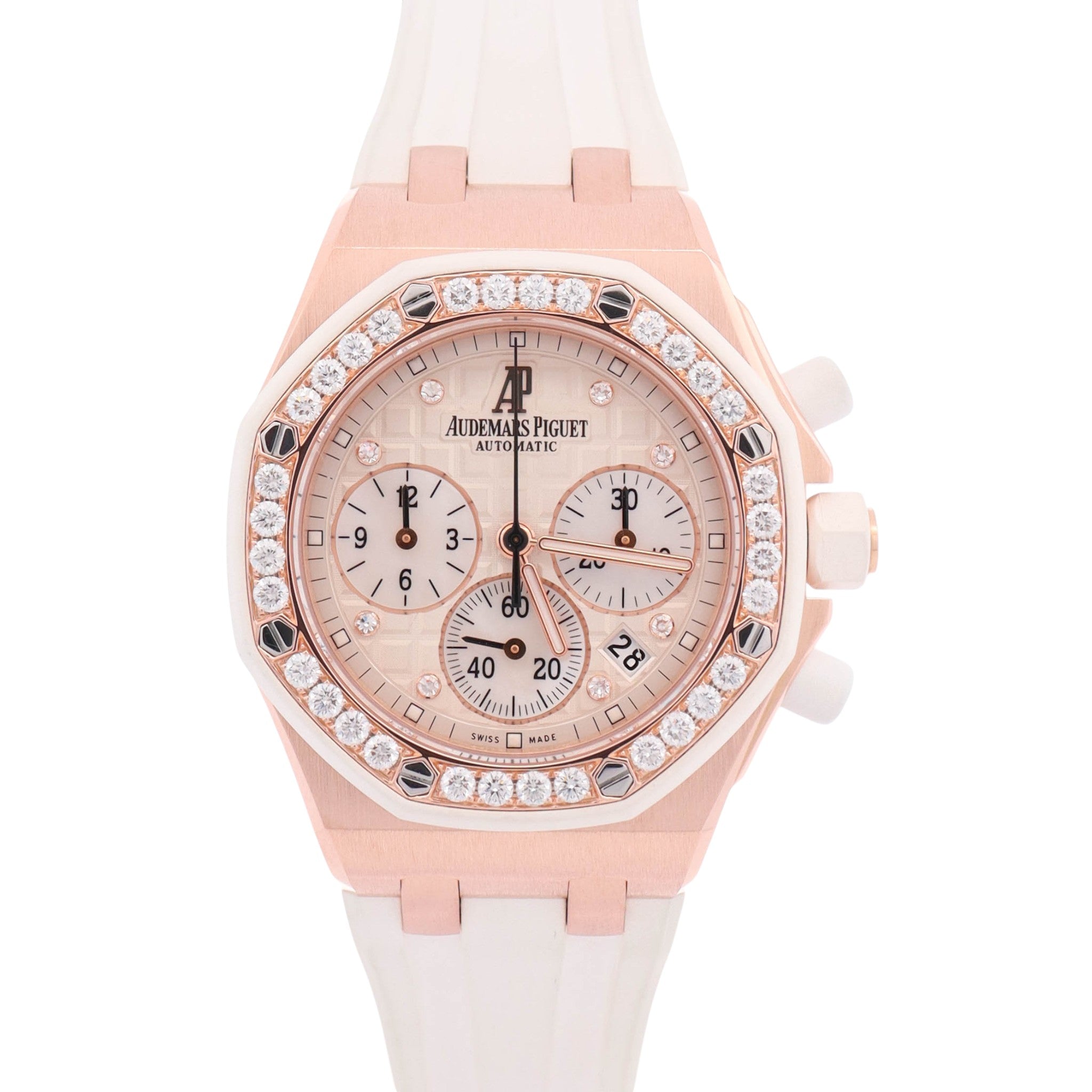 Audemars Piguet Royal Oak Offshore 37mm White Dial Watch Ref: 26048OK.ZZ.D010CA.01