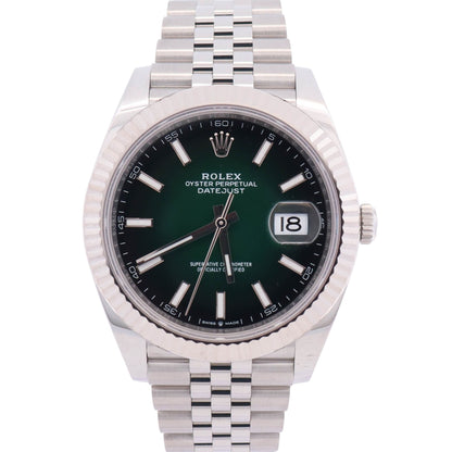 Rolex Datejust 41mm Ombre Green Dial Watch Ref# 126334