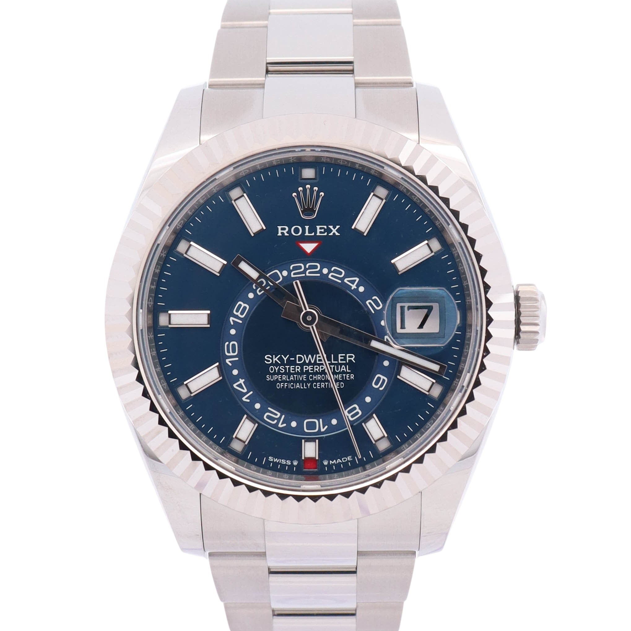 Rolex Sky-Dweller 42mm Blue Dial Watch Ref# 336934