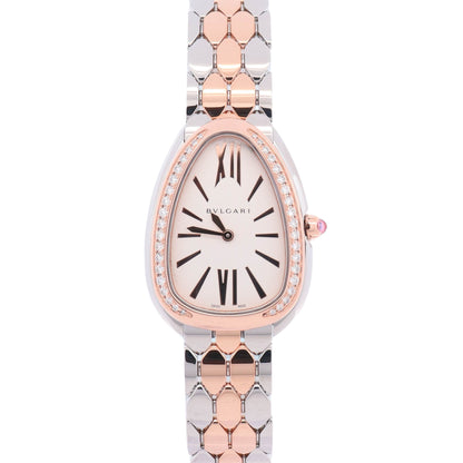 Bvlgari Serpenti Seduttor 34mm White Dial Watch Ref# 104058