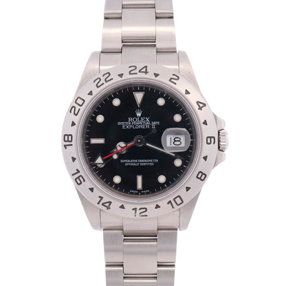 Rolex Explorer II 40mm Black Dial Watch Ref# 16570