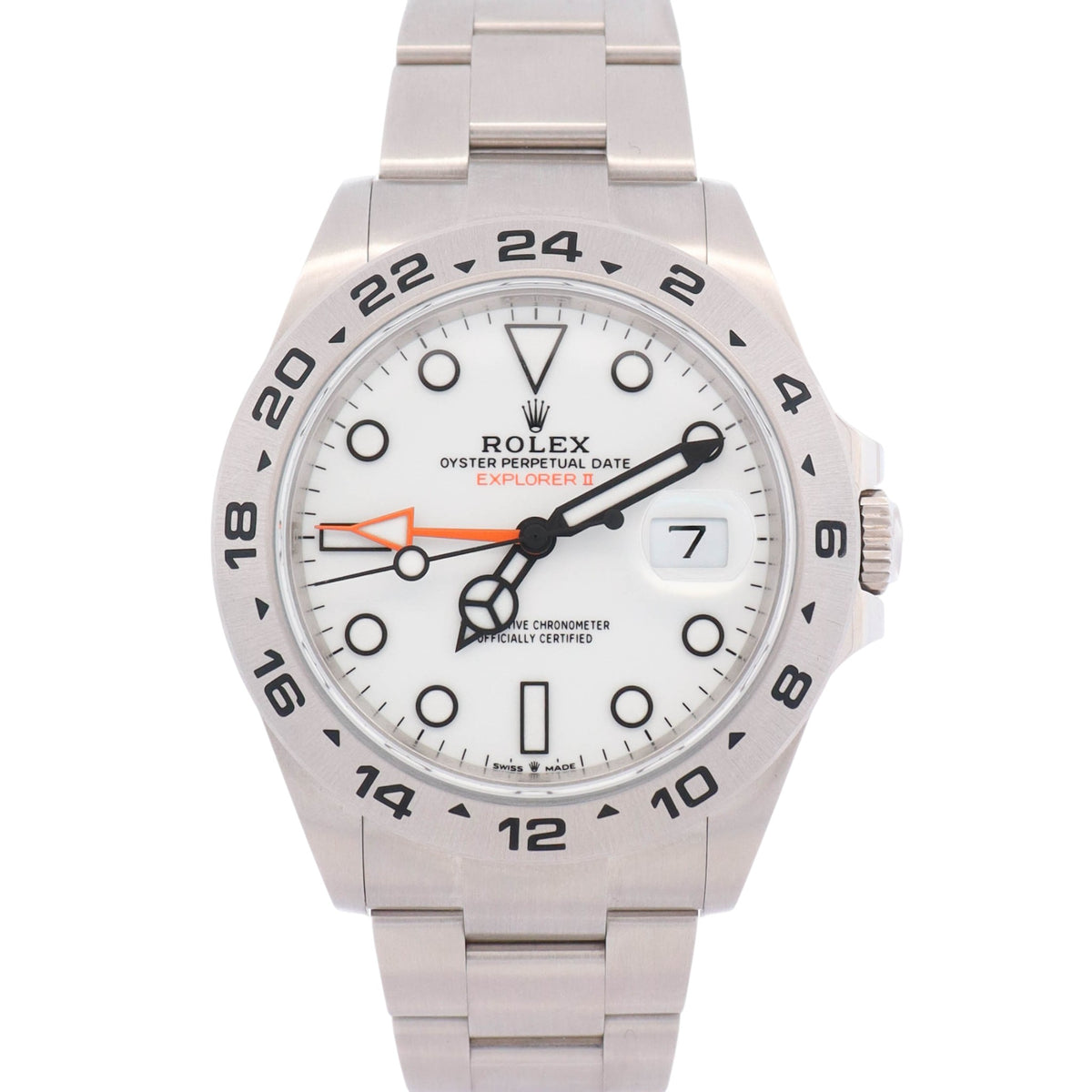 Rolex Explorer II 42mm White Dial Watch Ref# 226570