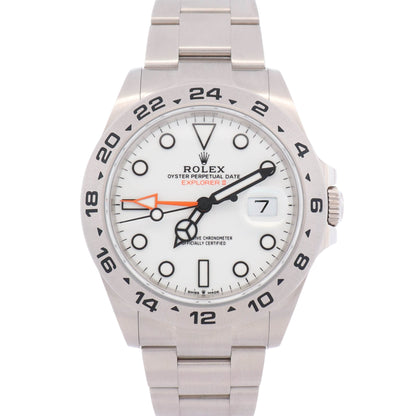 Rolex Explorer II 42mm White Dial Watch Ref# 226570