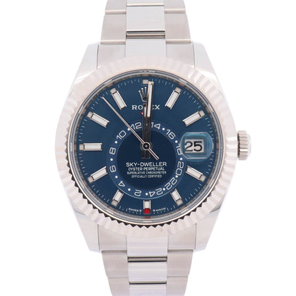 Rolex Sky-Dweller 42mm Blue Dial Watch Ref# 336934