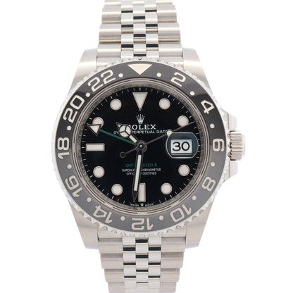 Rolex GMT-Master II 40mm Black Dial Watch Ref# 126710GRNR