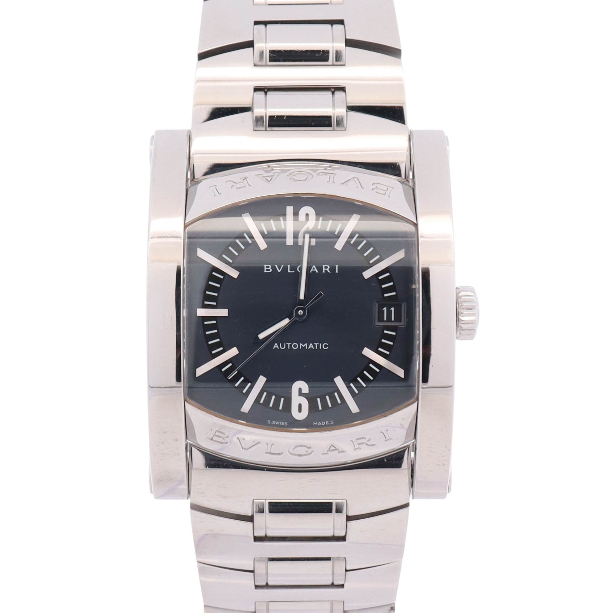 Bvlgari Assioma 38mm Blue Dial Watch Ref# AA44S