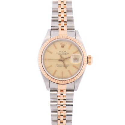 Rolex Datejust 26mm Champagne Dial Watch Ref# 69173