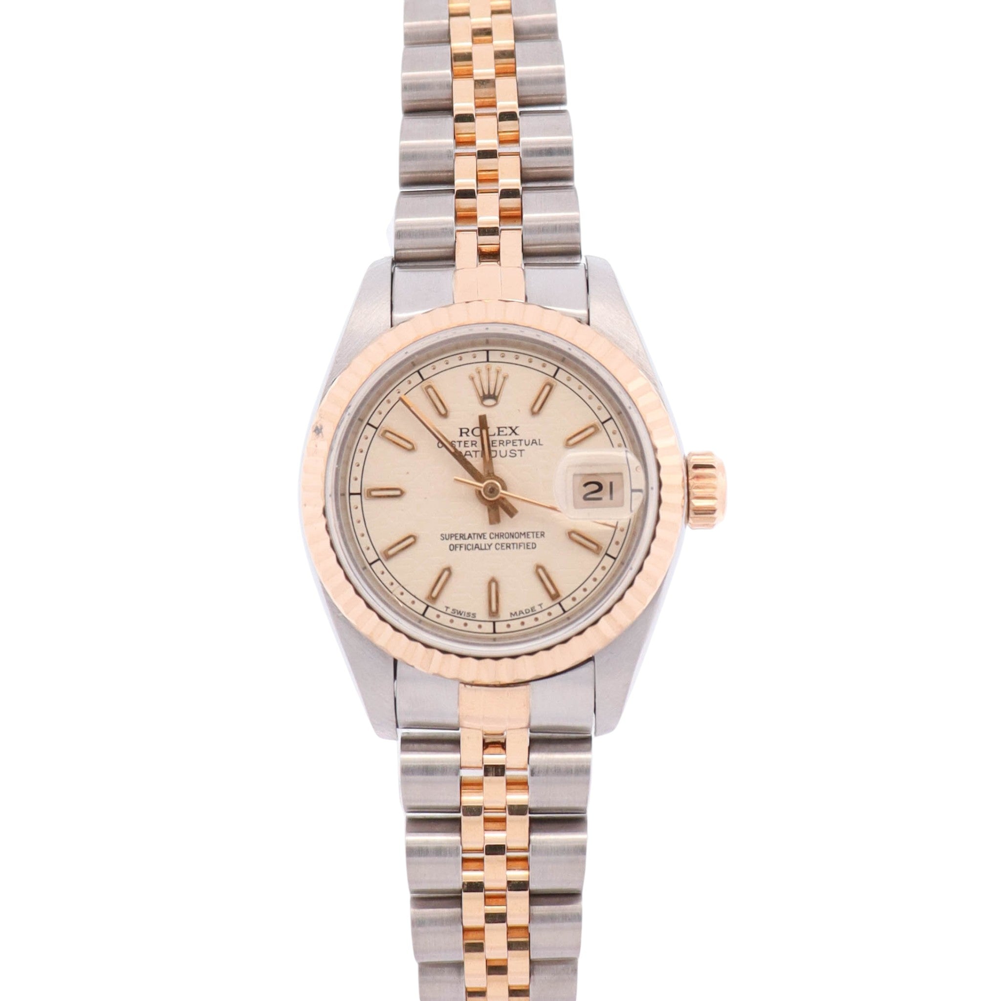 Rolex Datejust 26mm Champagne Dial Watch Ref# 69173
