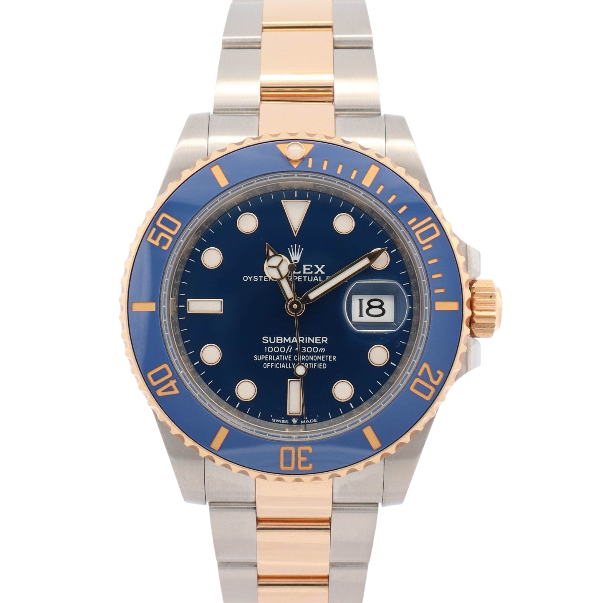 Rolex Submariner 40mm Blue Dial Watch Ref# 126613LB