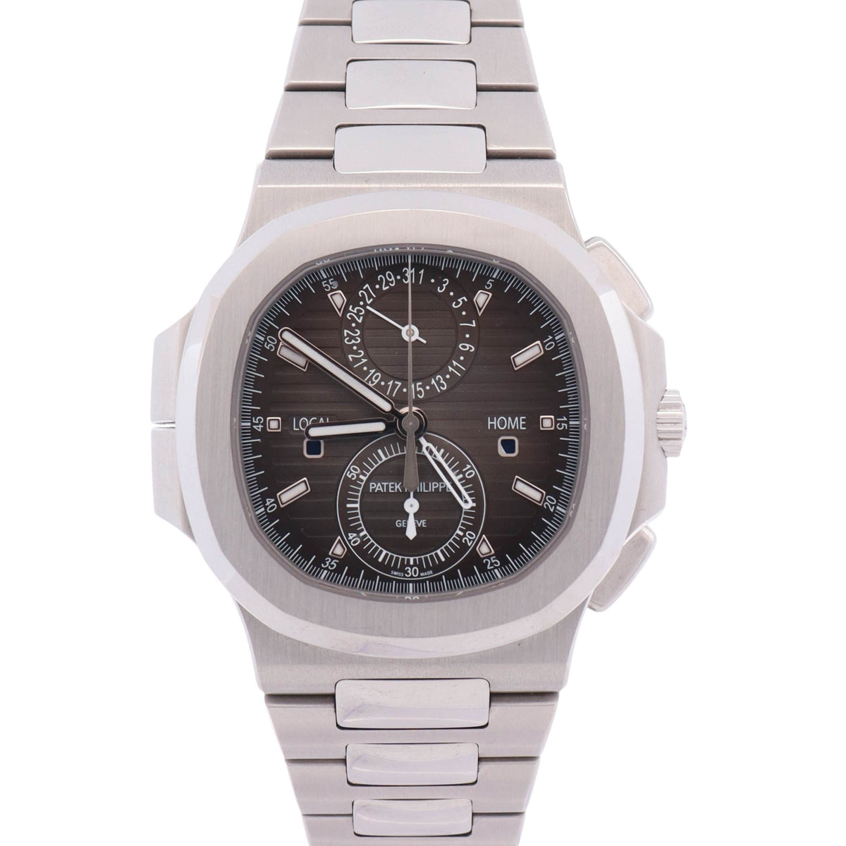 Patek Philippe Nautilus 40.5mm Grey Dial Watch Ref# 5990/1A-001