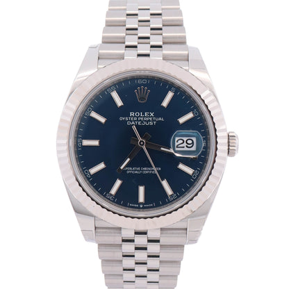 Rolex Datejust 41mm Blue Dial Watch Ref# 126334