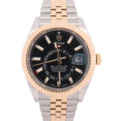 Rolex Sky-Dweller 42mm Black Dial Watch Ref# 326933