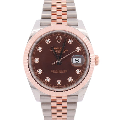 Rolex Datejust 41mm Chocolate Dial Watch Ref# 126331