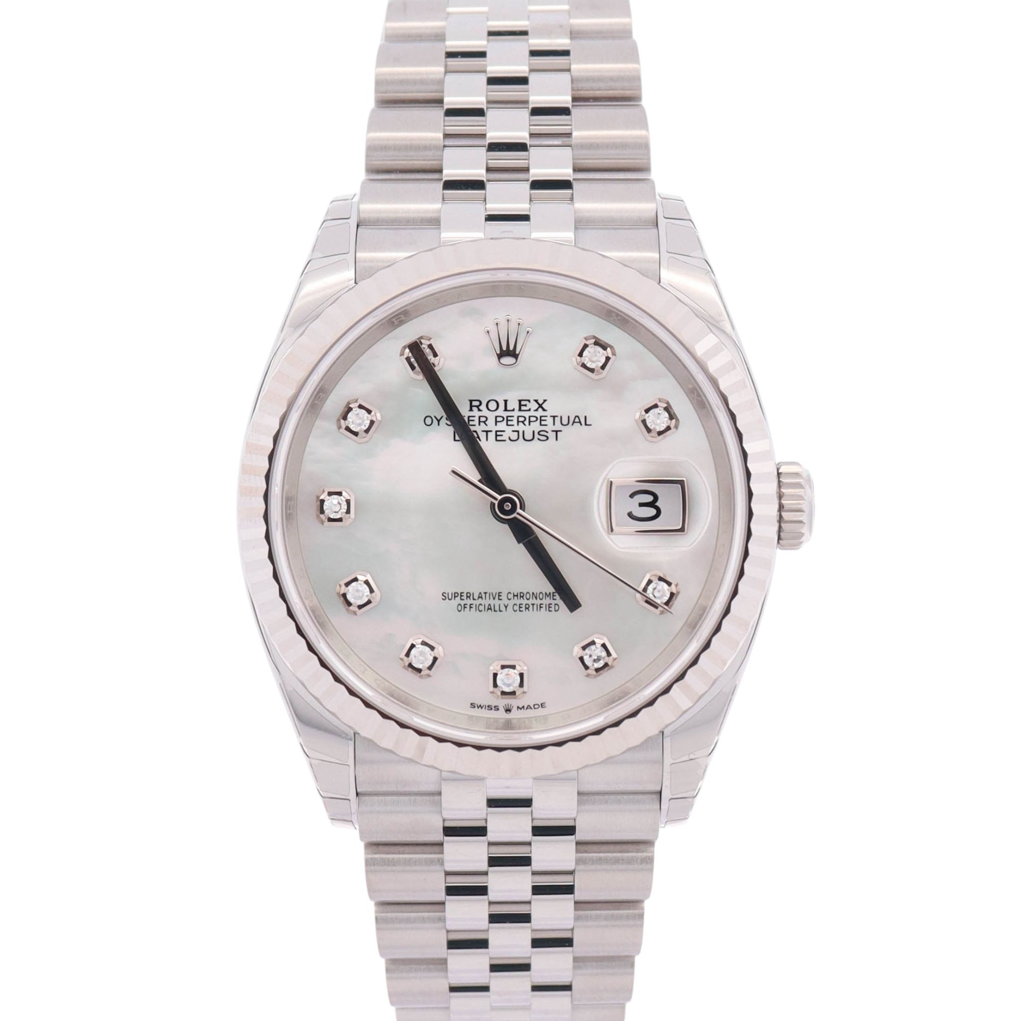 Rolex Datejust 36mm MOP Dial Watch Ref# 126234