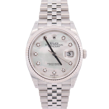 Rolex Datejust 36mm MOP Dial Watch Ref# 126234