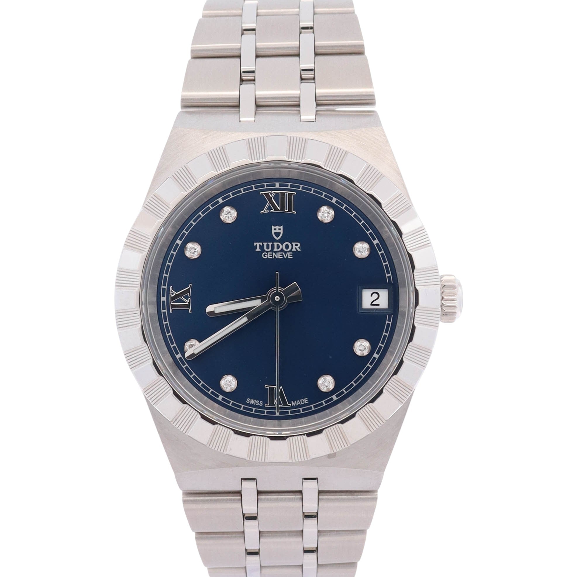 Tudor Royal 34mm Blue Dial Watch Ref# 28400