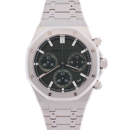 Audemars Piguet Royal Oak 41mm Green Dial Watch Ref# 26240ST.OO.1320ST.08