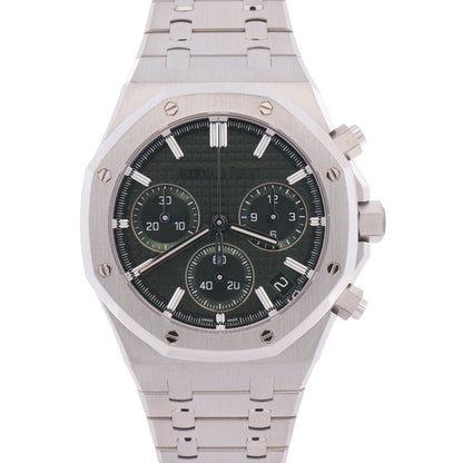 Audemars Piguet Royal Oak 41mm Green Dial Watch Ref# 26240ST.OO.1320ST.08