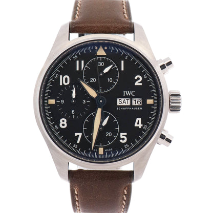 IWC Pilot Spitfire 41mm Black Dial Watch Ref# IW387901