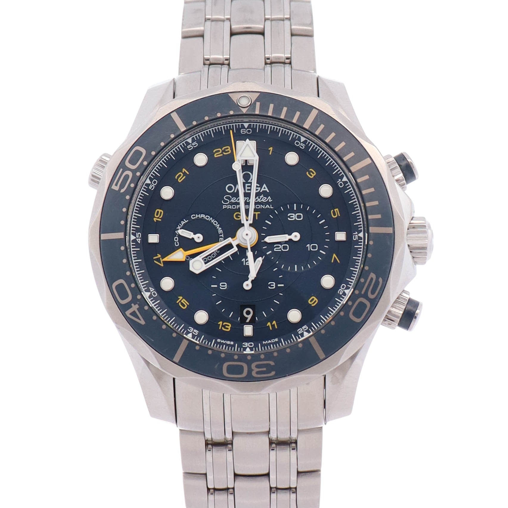 Omega Seamaster 44 mm Blue Dial Watch Ref# 212.30.44.52.03.001