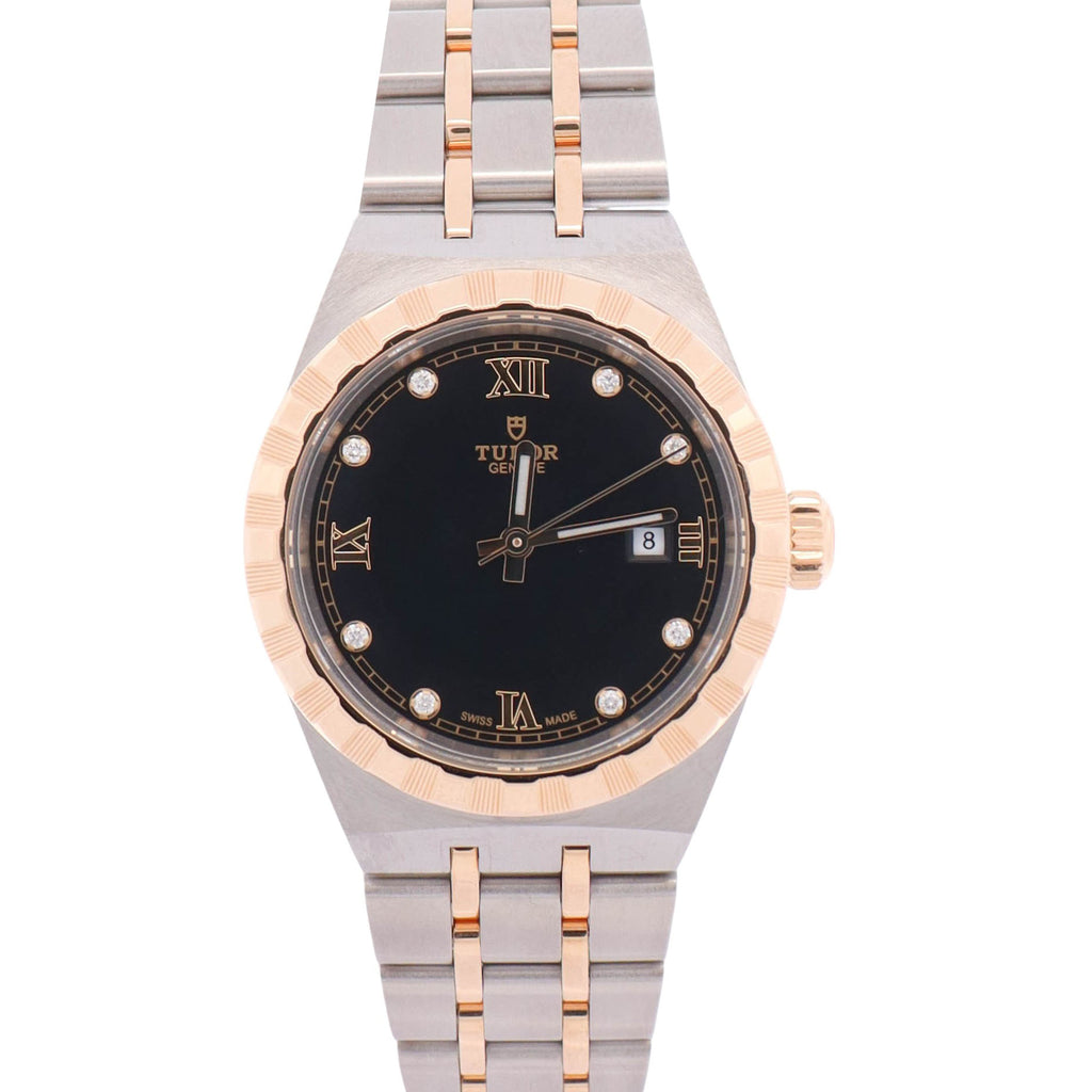 ドーサです。 Tudor Royal 28mm Black Dial Watch Ref# 28303 – Happy Jewelers