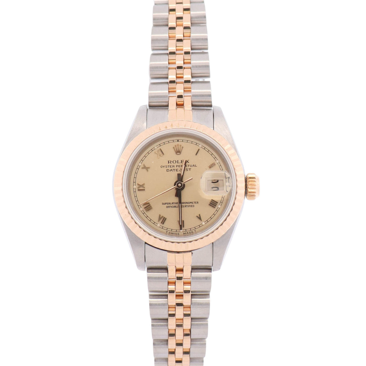 Rolex Datejust 26mm Champagne Dial Watch Ref# 69173