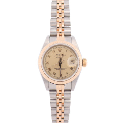 Rolex Datejust 26mm Champagne Dial Watch Ref# 69173