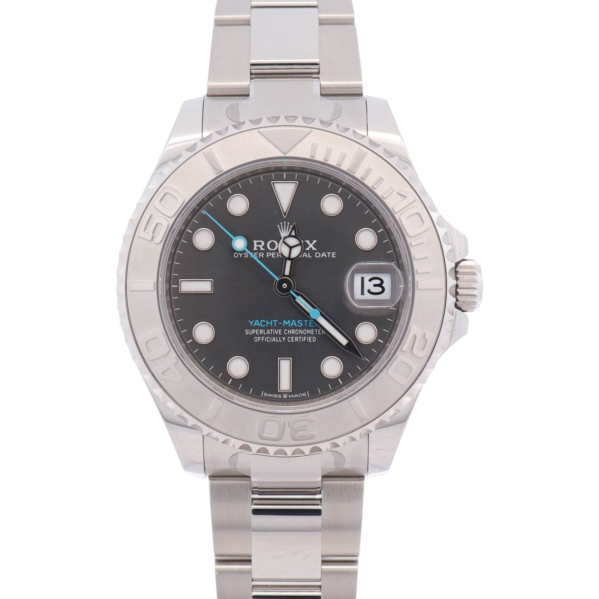 Rolex Yacht-Master 37mm Rhodium Dial Watch Ref# 268622