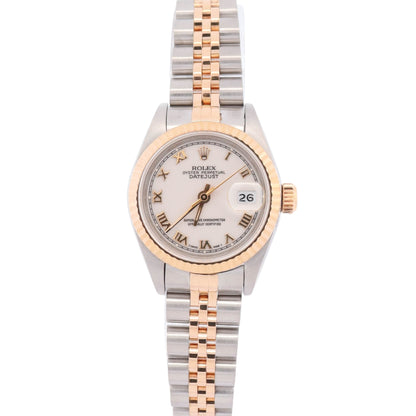 Rolex Datejust 26mm White Dial Watch Ref# 69173