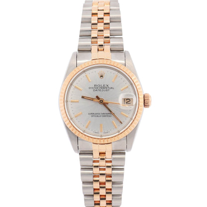 Rolex Datejust 31mm Silver Dial Watch Ref# 68273