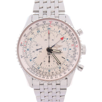 Breitling Navitimer 46mm White Dial Watch Ref# A24322