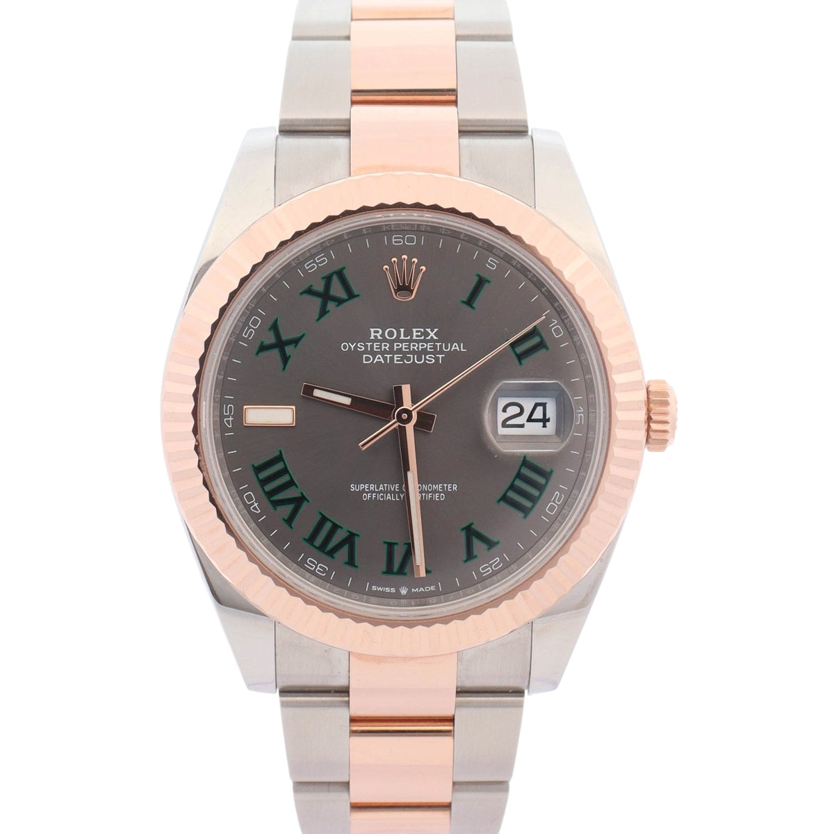 Rolex Datejust 41mm Wimbledon Dial Watch Ref# 126331