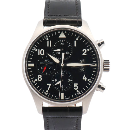 IWC Pilot 43mm Black Dial Watch Ref# IW377701